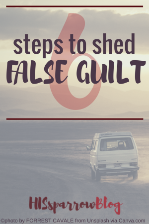 6 Steps to Shed False Guilt | HISsparrowBlog | christian living